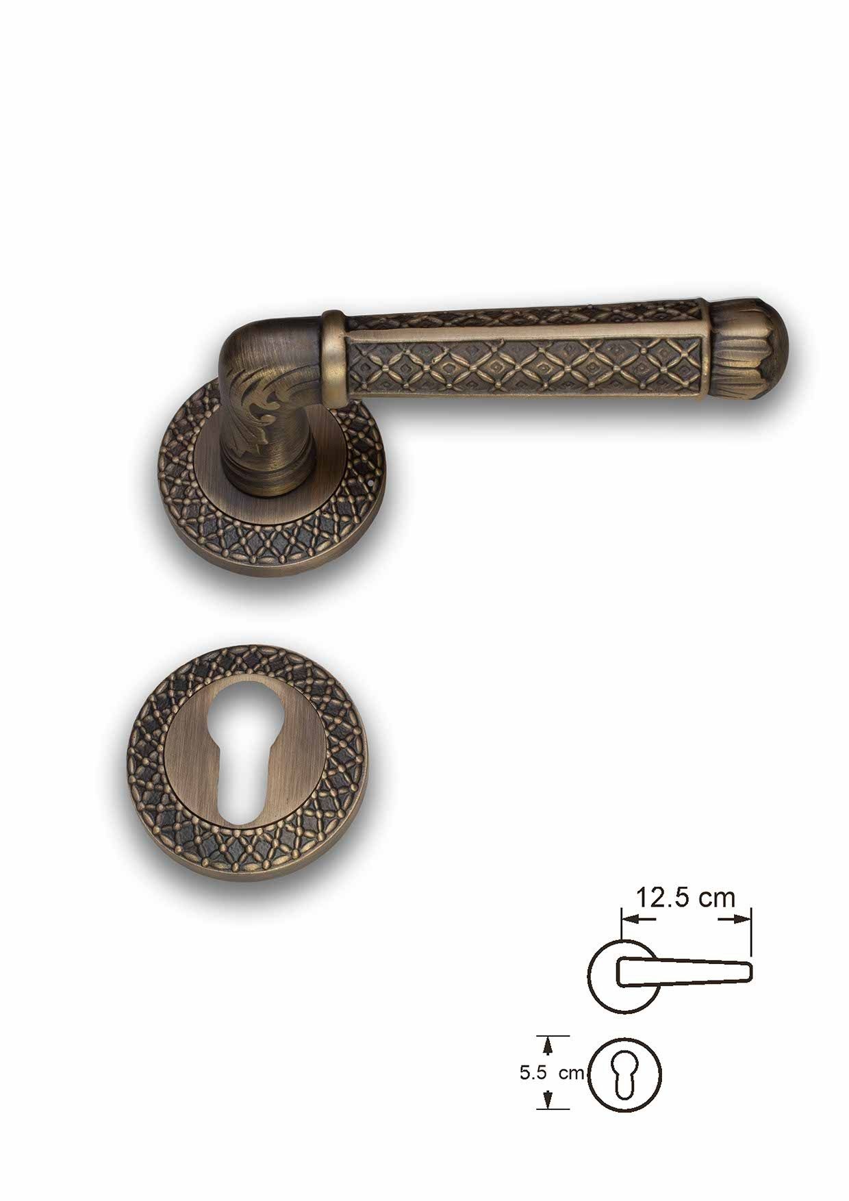Custom Brass Lever Rose Handles: Exquisite Craftsmanship for Elegant Door Hardware