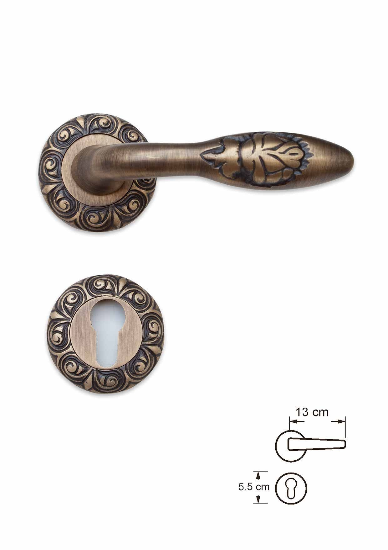 Custom Brass Lever Rose Handles: Exquisite Craftsmanship for Elegant Door Hardware